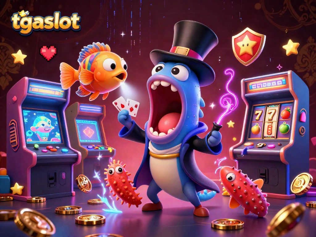 tgaslot เล่นเกมคาสิโนสนุกกับปลาและสิ่งมีชีวิตใต้ทะเลในภาพ 3D