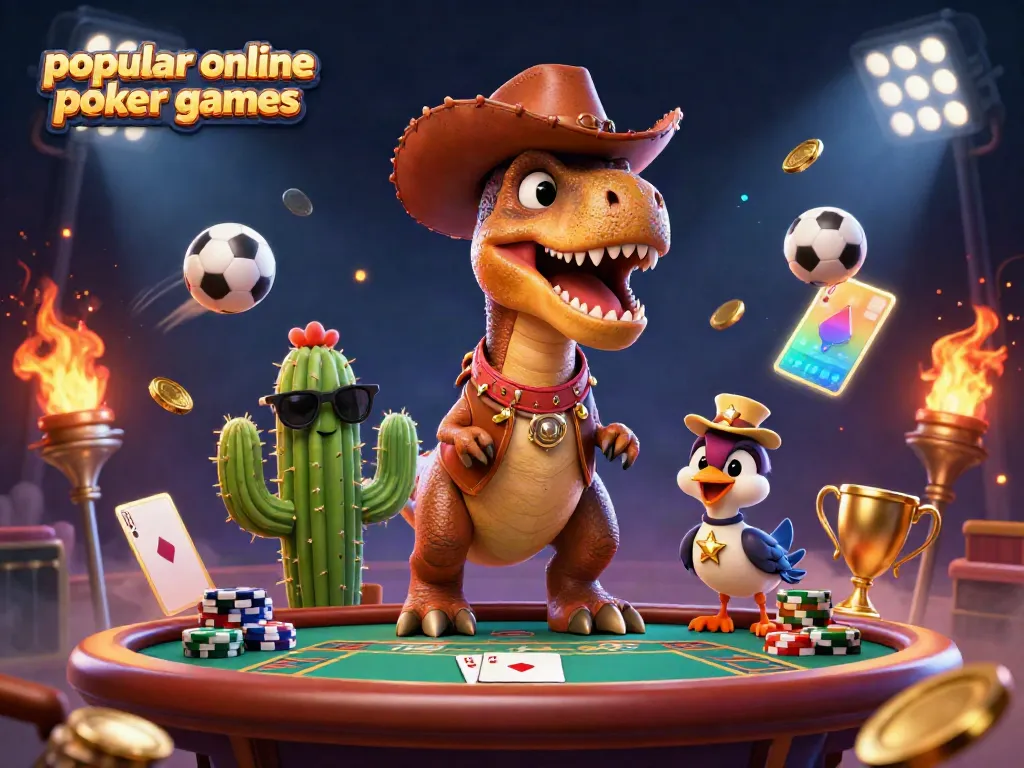 Experience vibrant action in popular online poker games with dynamic characters and rich elements.