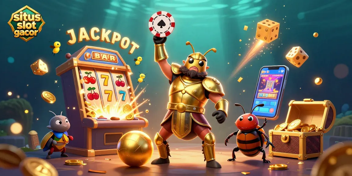 Spin and win big at situs slot gacor with an exciting digital casino illustration!