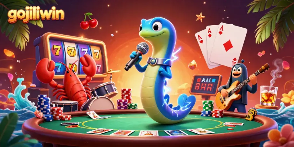 Engage with gojiliwin's thrilling underwater casino experience featuring vibrant slot reels and dynamic performances.